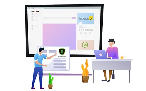 MEAN Stack development services illustration