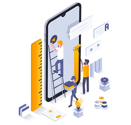 UI UX design and development illustration